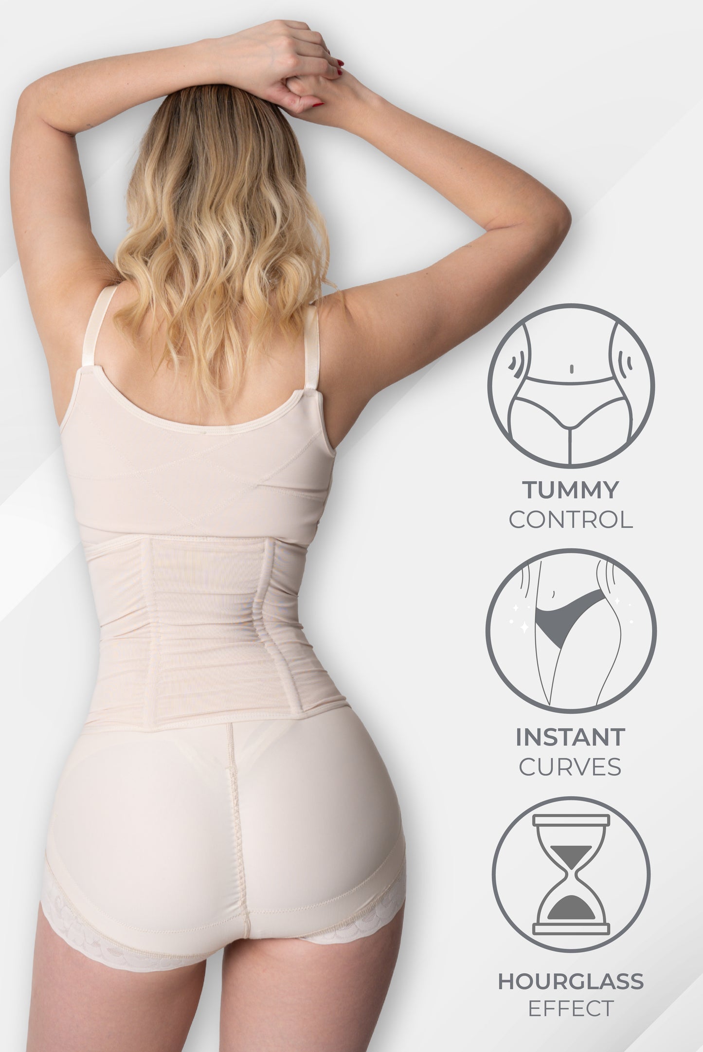 Triple Clasp Shaping Waistband  3134